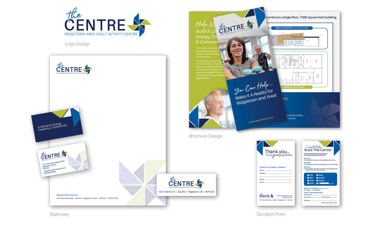 "The Centre" - Branding and Promotional Material