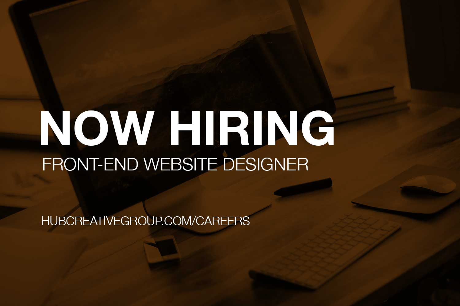 NOW HIRING: FRONT-END WEBSITE DESIGNER