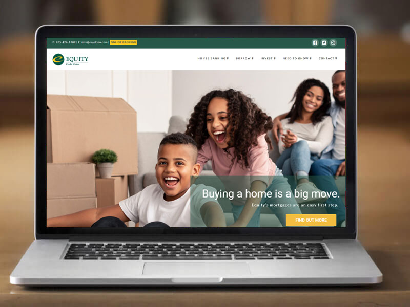 Equity Credit Union Website
